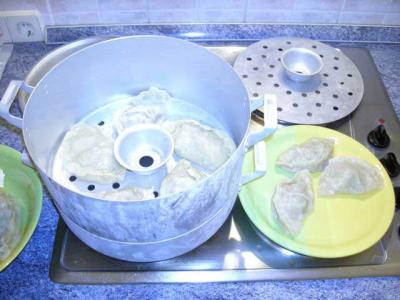 Die Manty sind fertig, guten Appetit